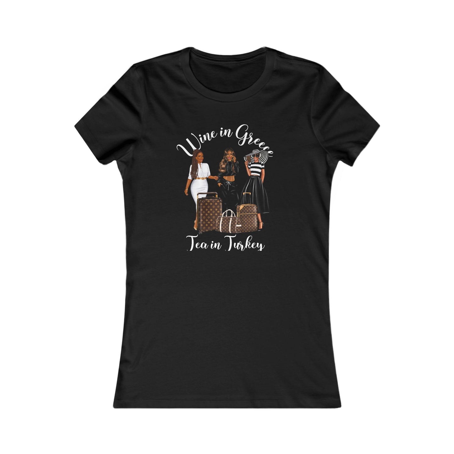 Greece to Turkey Girls Trip Tee, Stylish Travel Tee, Perfect Gift for Travelers