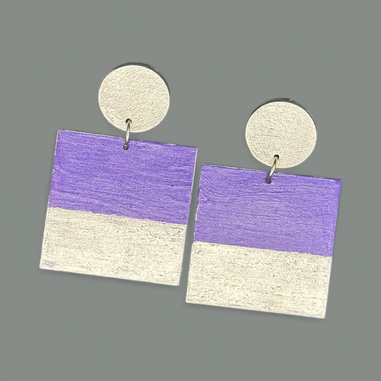 Lavender Edge Earrings