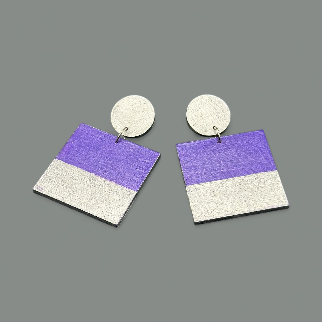 Lavender Edge Earrings